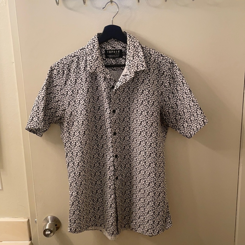 Topman short sleeve shirt with pattern design